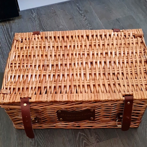 Alfred button hamper brown - co.,